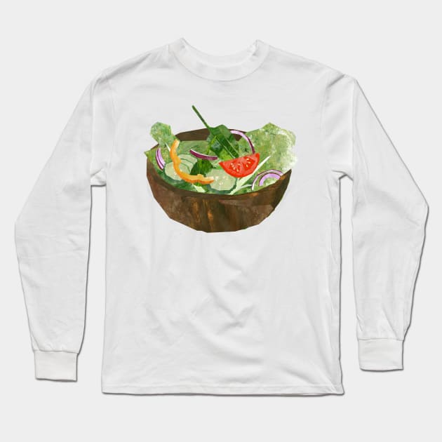 Salad Long Sleeve T-Shirt by Babban Gaelg